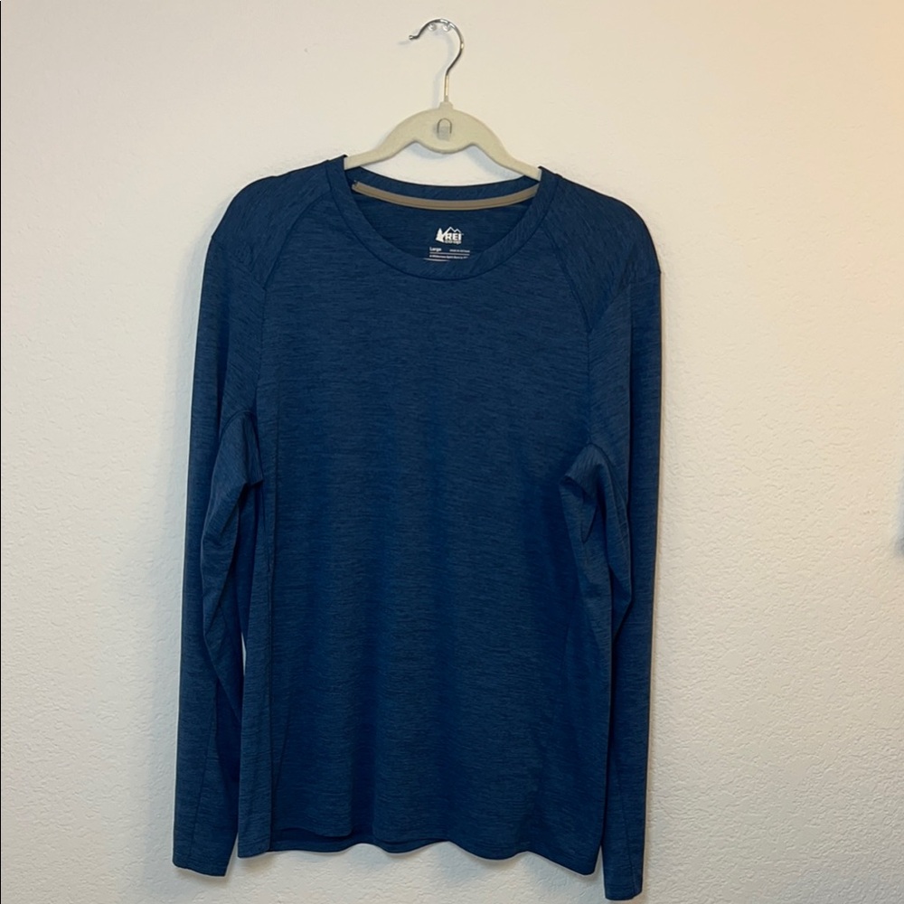 REI‎ Navy Long Sleeve Shirt Size Large
